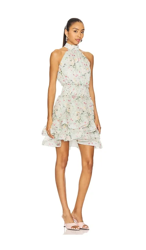 Milena Mini Dress in Sage. - size L (also in M, XL) - ELLIATT - Modalova