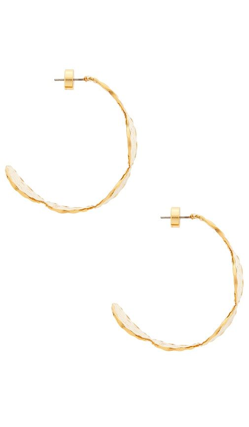Sunset Hour Hoops in Metallic - EMMA PILLS - Modalova