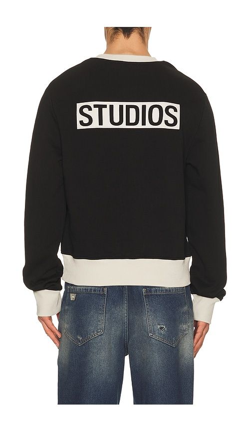 Contro Crew Sweatshirt in Black. - size L (also in M, S, XL/1X) - Entire Studios - Modalova