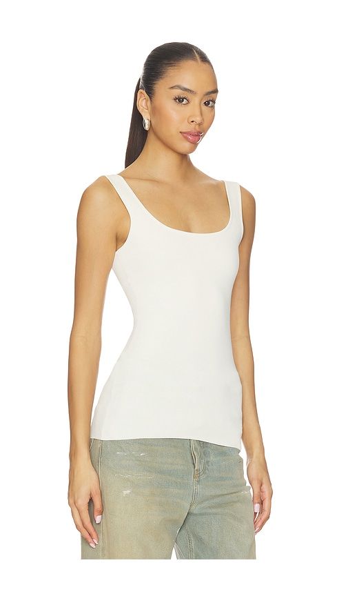 Squared Neck Top in Ivory. - size L (also in M, S, XS) - Entire Studios - Modalova