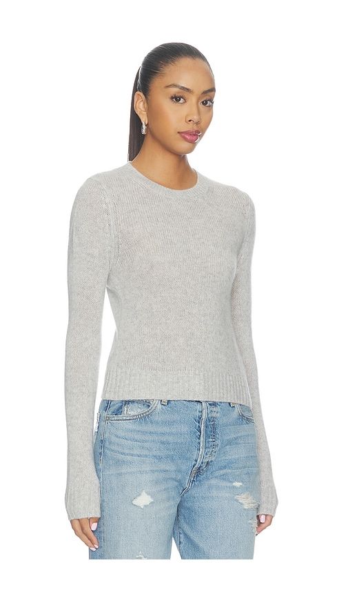 Cashmere Shrunken Crew in Grey. - size L (also in M, S, XL, XS) - Enza Costa - Modalova