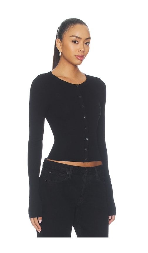 Silk Rib Essential Cardigan in . - size L (also in M, S, XS) - Enza Costa - Modalova