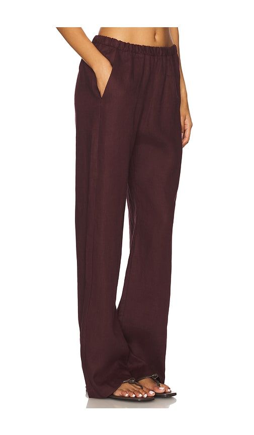 X REVOLVE Everywhere Pants in Wine. - size 0 (also in 1, 2, 3, 4) - Enza Costa - Modalova