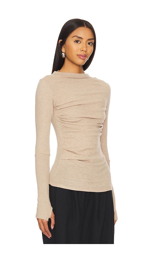 Cashmere Twist Top in Tan. - size M (also in S, XS) - Enza Costa - Modalova