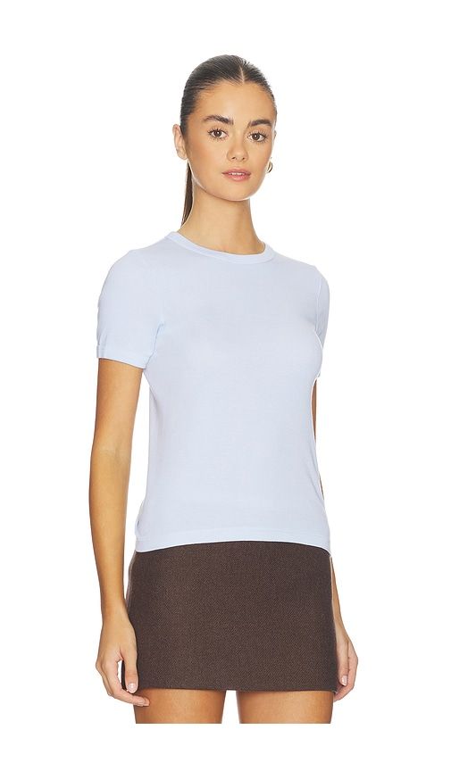 Supima Cotton New Classic Short Sleeve Tee in Blue. - size L (also in XS) - Enza Costa - Modalova