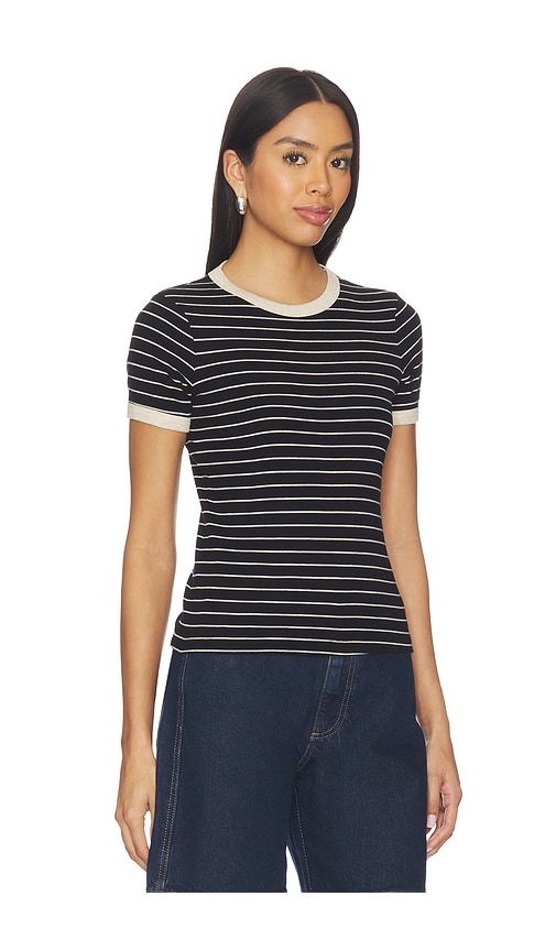 Cotton Stripe Classic Short Sleeve Tee in . - size M (also in S) - Enza Costa - Modalova
