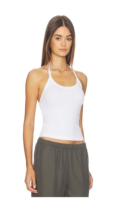 Cotton Rib Halter in . - size L (also in M, S) - Enza Costa - Modalova