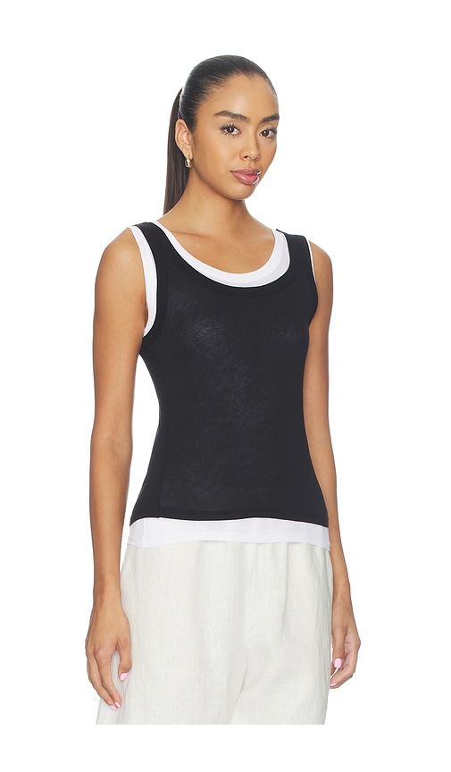 Tissue Jersey Layered Tanks in & . - size L (also in M, S, XL) - Enza Costa - Modalova