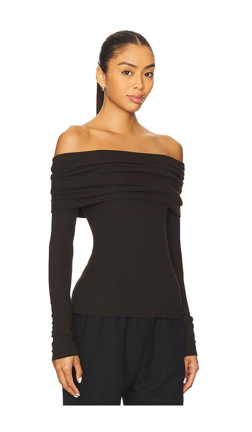 Off Shoulder Top in Chocolate. - size M (also in XS) - Enza Costa - Modalova
