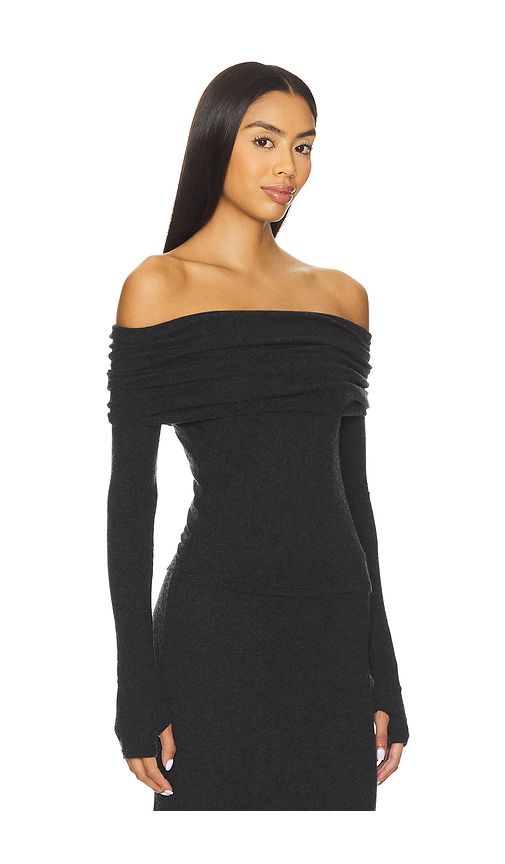 Off Shoulder Top in Black. - size M (also in S) - Enza Costa - Modalova
