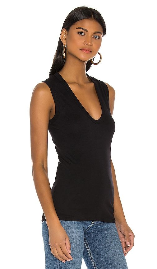 Supima Cotton Essential Sleeveless U Tank in . - size L (also in M, S, XL, XS) - Enza Costa - Modalova