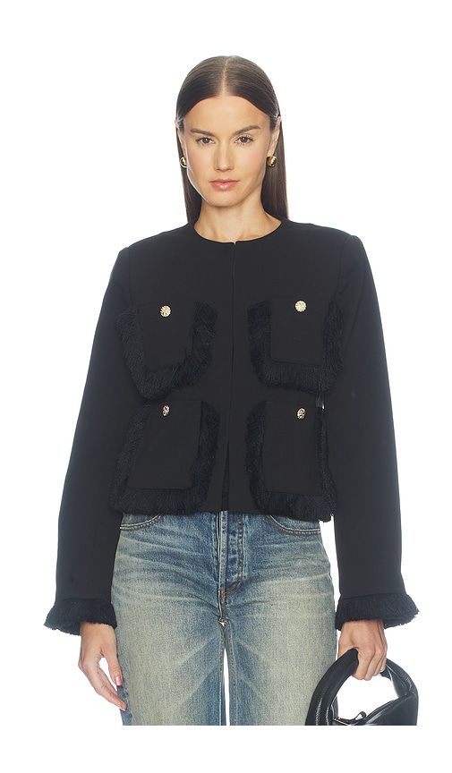 Kinetic Fringed Jacket in . - size 32 (also in 34, 36, 38, 40, 42, 44) - Essentiel Antwerp - Modalova