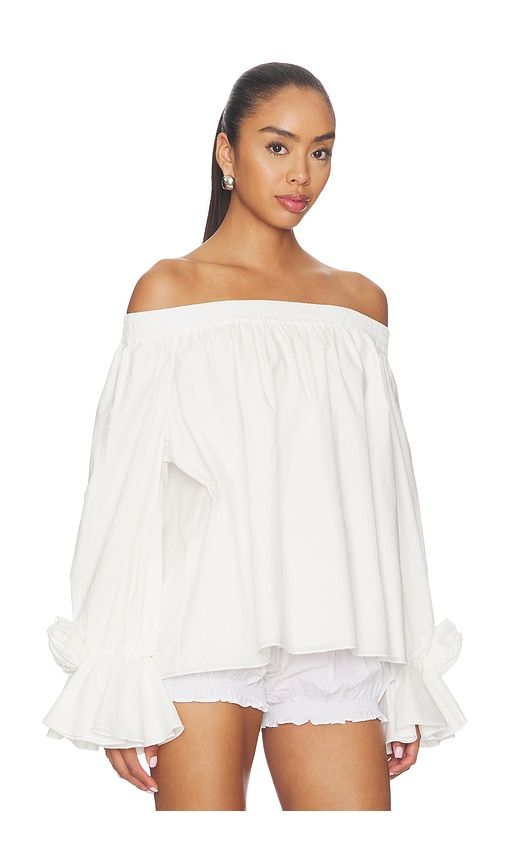 Joffie Off Shoulder Top in Ivory. - size 34 (also in 38, 40, 42, 44) - Essentiel Antwerp - Modalova