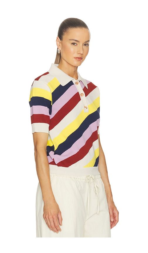 Jollow Jacquard Polo in Multi. - size M (also in S, XS) - Essentiel Antwerp - Modalova