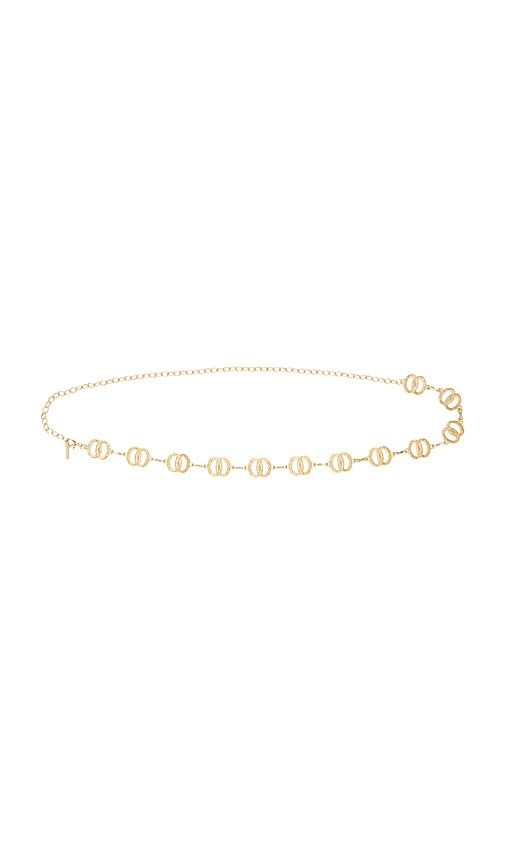 Double Circle Link Chain Belt in Metallic - Epifene - Modalova