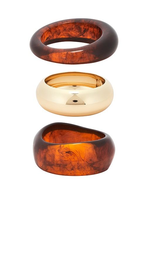 Epifene Bangles Set Of 3 in Brown - Epifene - Modalova