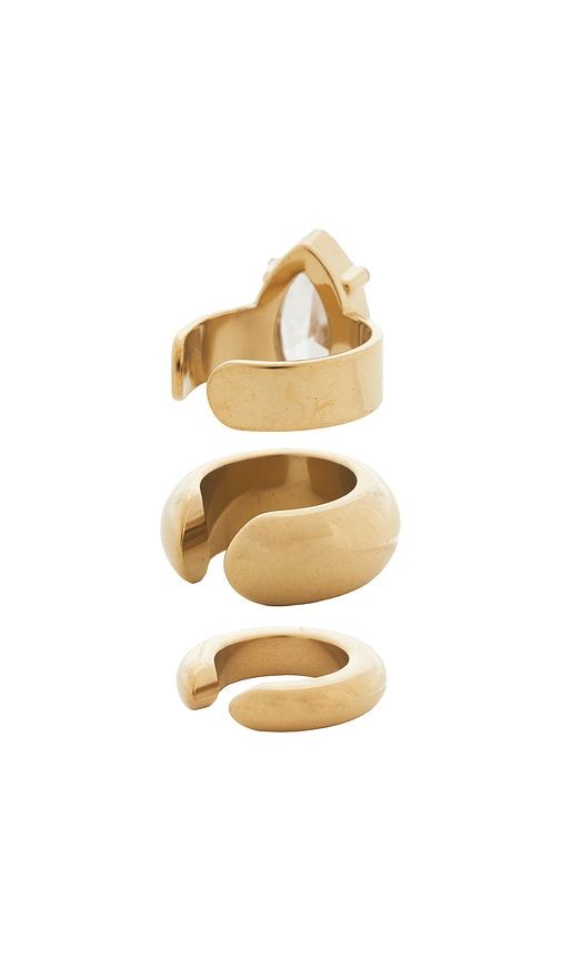 Earcuff Set Of 3 in Metallic - Epifene - Modalova