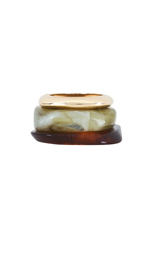 Epifene Bangles Set Of 3 in Brown - Epifene - Modalova