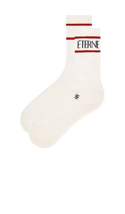 Eterne Logo Sport Sock in Cream - Eterne - Modalova