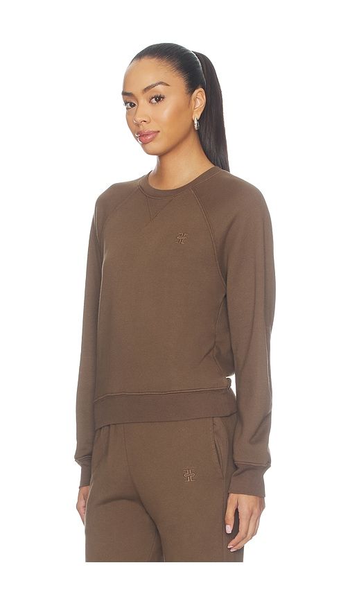 French Terry Shrunken V-stitch Raglan in Brown. - size L (also in M, S, XS) - Eterne - Modalova
