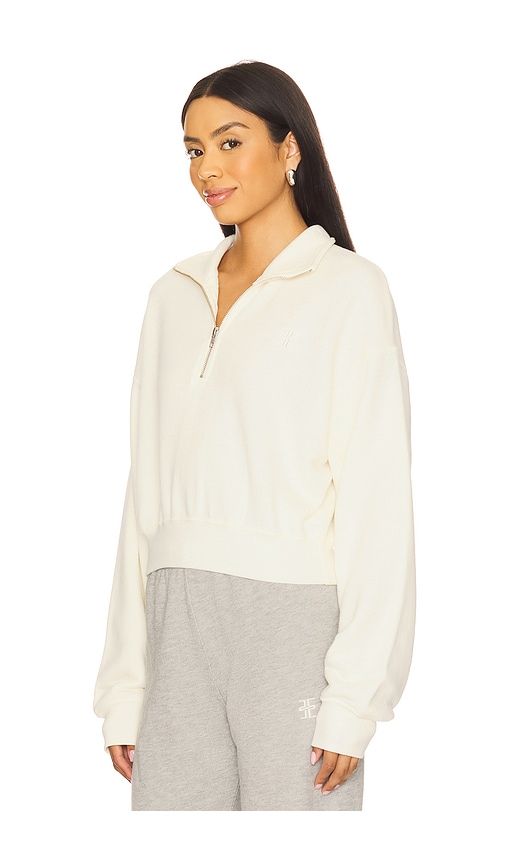 Cropped Half Zip Sweatshirt in . - size S (also in XS, M, L) - Eterne - Modalova