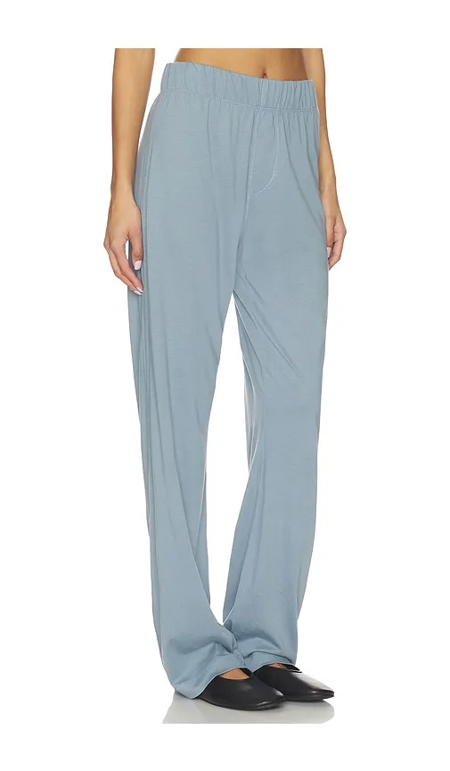 Butter Rib Lounge Pant in Blue. - size M (also in S, XL) - Eterne - Modalova