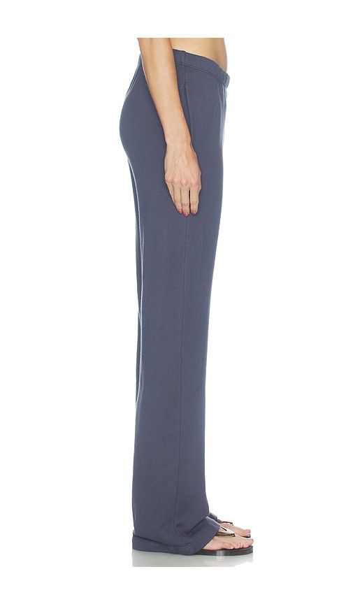 French Terry Oversized Wide Leg Sweatpant in Navy. - size L (also in M, S) - Eterne - Modalova