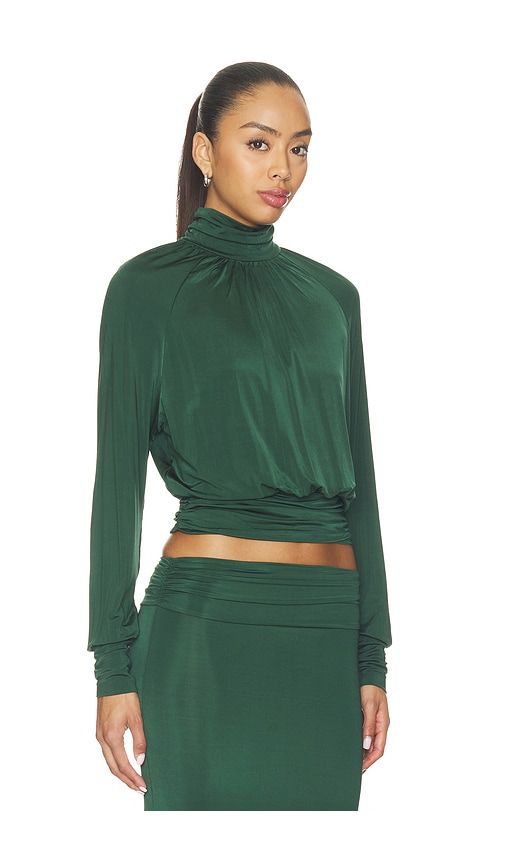 Anouk Liquid Jersey Top in Green. - size M (also in S, XS) - Eterne - Modalova