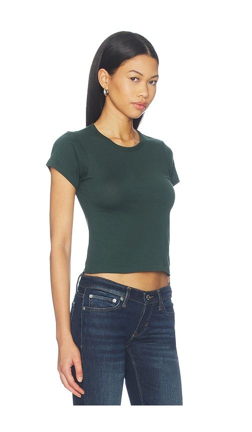 Cotton Short Sleeve Baby Tee in Green. - size L (also in M, S, XS) - Eterne - Modalova