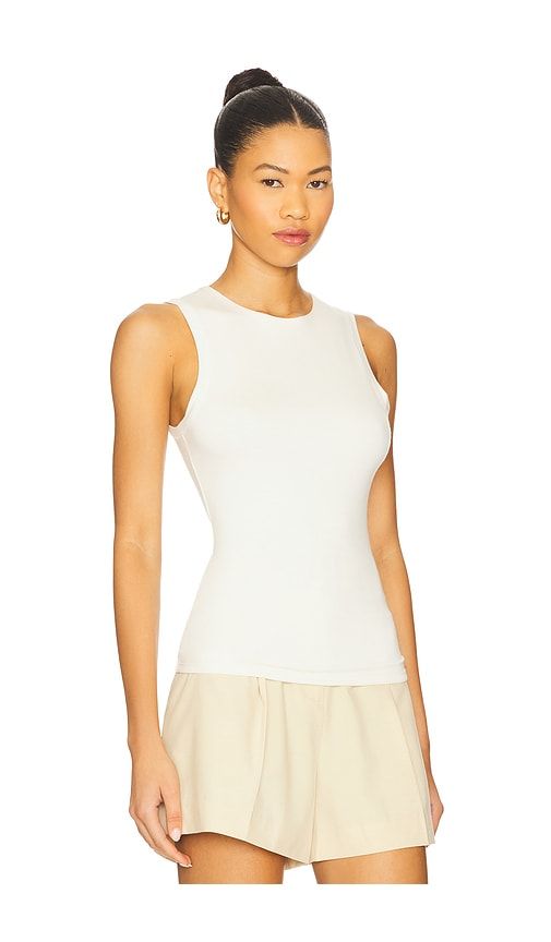 Sleeveless Crewneck Soft Jersey Top in . - size XL (also in XS) - Eterne - Modalova