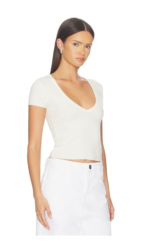 Short Sleeve V-neck Baby Tee in . - size L (also in M) - Eterne - Modalova