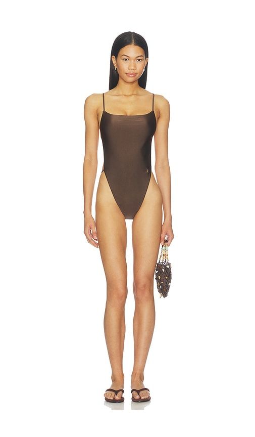 Brooks One Piece Swimsuit in Brown. - size L (also in M, S, XL, XS) - Eterne - Modalova