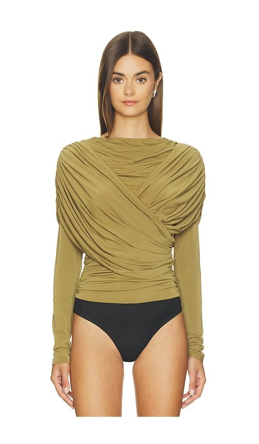 Hestia Bodysuit in Green. - size 0 (also in 10, 2, 4, 6) - ET OCHS - Modalova