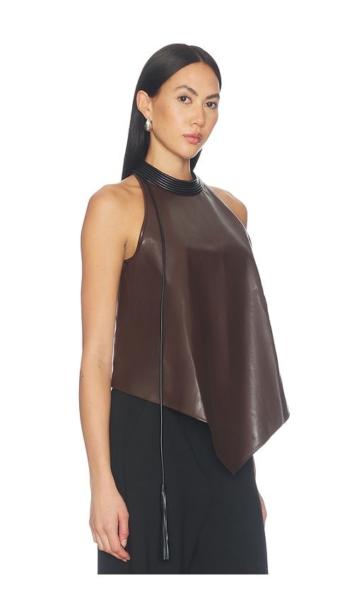 Sonia Knit Combo Top in Chocolate. - size L (also in M, S, XS) - ET OCHS - Modalova