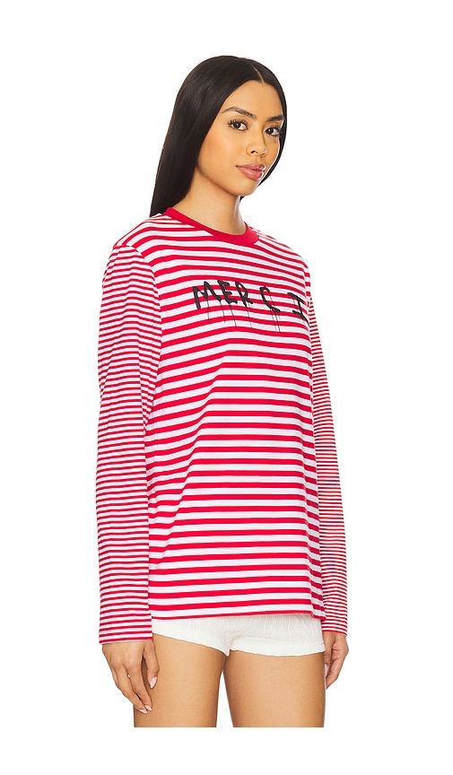 Merci Breton Long Sleeve Tshirt in Red. - size S (also in XS) - etre cecile - Modalova