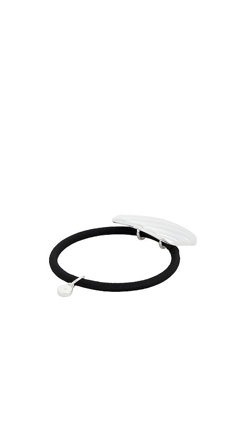 Shiny Square Hair Tie in Metallic - Ettika - Modalova