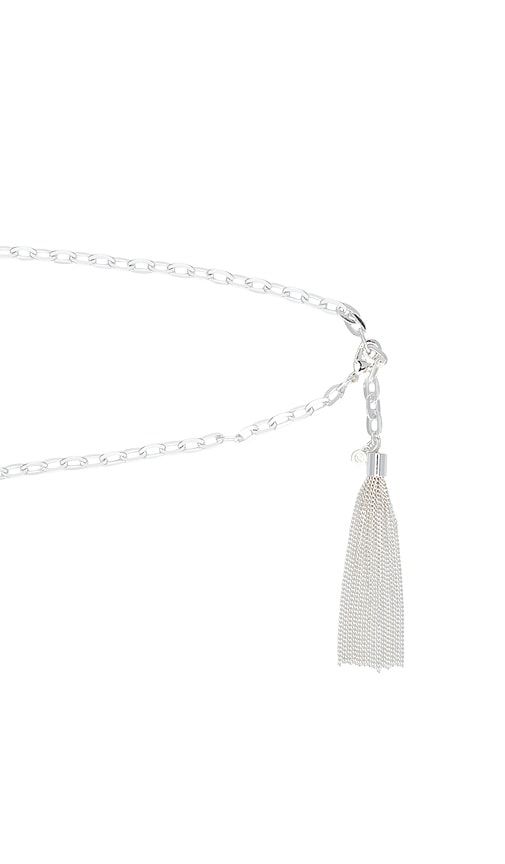 Simple Tassel Chain Belt in Metallic - Ettika - Modalova
