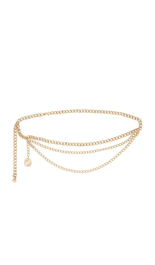 Modern Edge Layered Waist Chain in Metallic - Ettika - Modalova