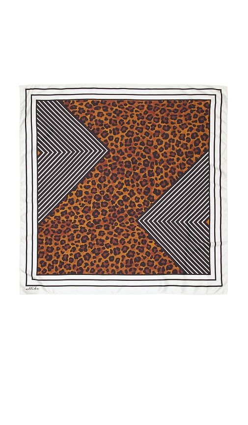 Leopard Stripe Scarf in - Ettika - Modalova
