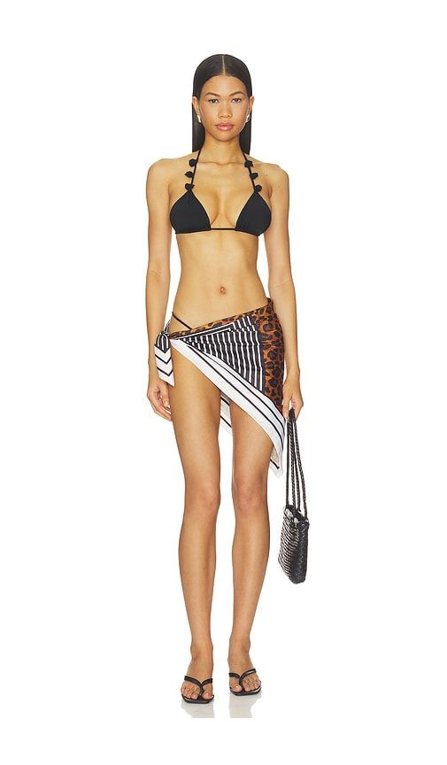 Leopard Stripe Scarf in - Ettika - Modalova
