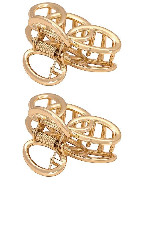 Keep It Simple Claw Clip in Metallic - Ettika - Modalova