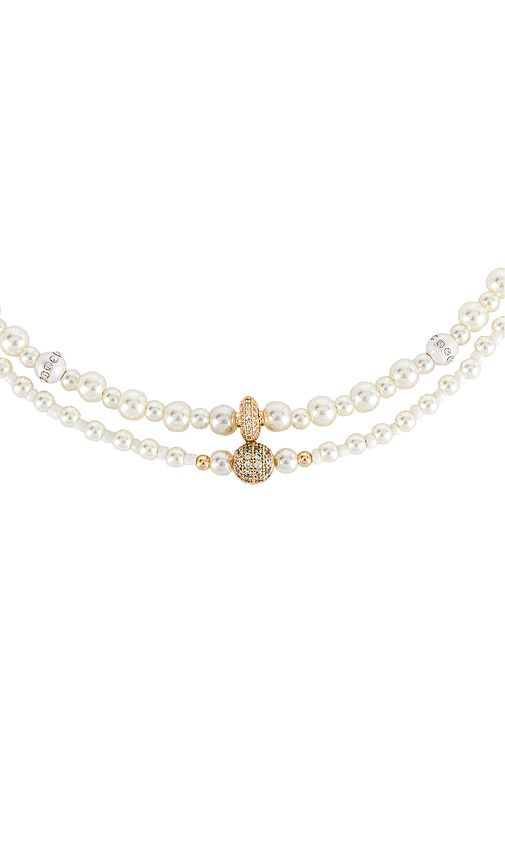 Pearl Beaded Layered Necklace Set in - Ettika - Modalova