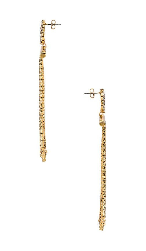 Crystal Dangle Earring in Metallic - Ettika - Modalova