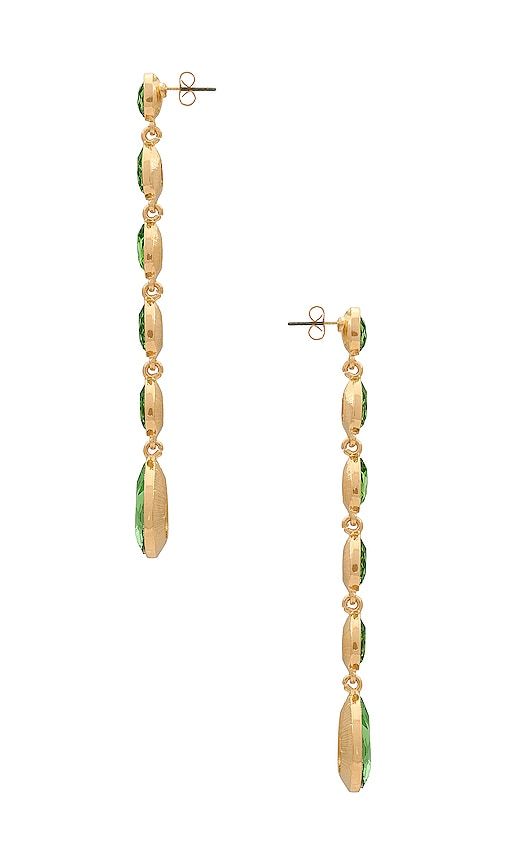 Ettika Pear Drop Earring in Green - Ettika - Modalova