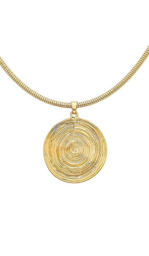 Statement Disc Choker in Metallic Gold - Ettika - Modalova