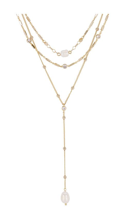Forever 18k Gold Plated Multi-chain Choker in Metallic Gold - Ettika - Modalova