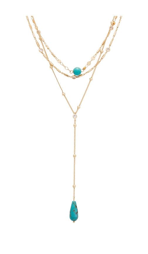 Forever Multi Chain Lariat Choker in Metallic Gold - Ettika - Modalova