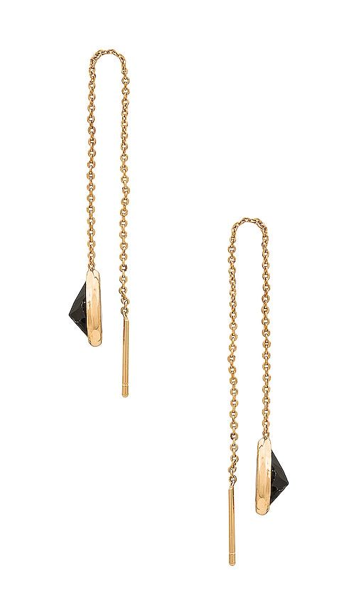Threader Earrings in Metallic - Ettika - Modalova