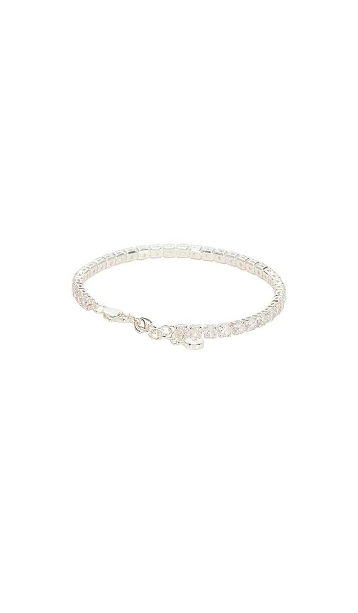 Crystal Tennis Bracelet in Metallic - Ettika - Modalova