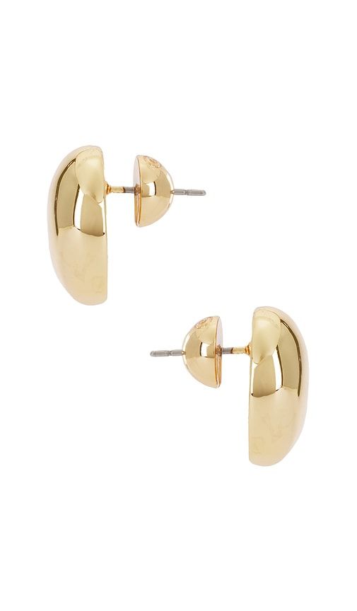 Polished Pebble Stud Earrings in Metallic - Ettika - Modalova